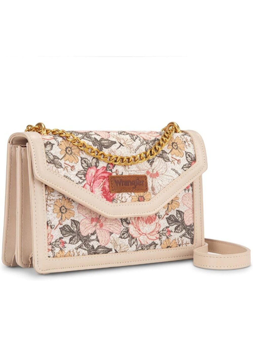 Floral Tooled Crossbody Purse for Women | Stylish Shoulder Bag with Flap Closure